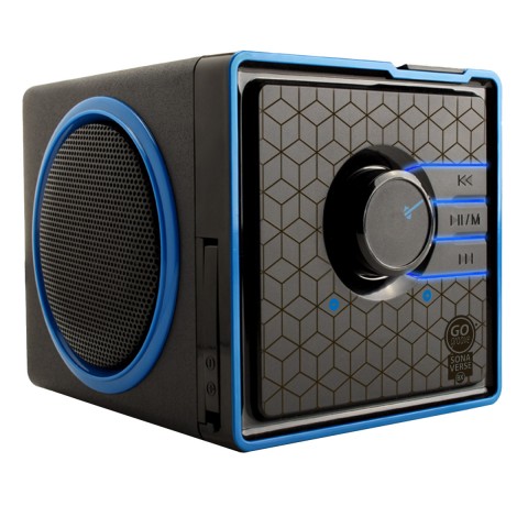 GOgroove SonaVERSE BX Portable Speaker with USB Drive MP3 Playback & 3.5mm AUX - Wired - Blue