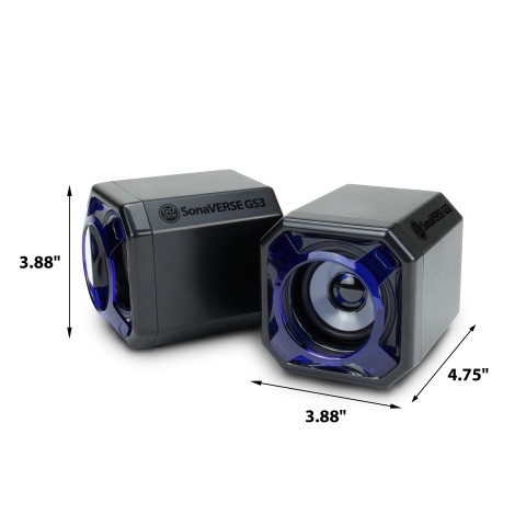 GOgroove SonaVERSE GS3 USB Computer Speakers with Interchangeable